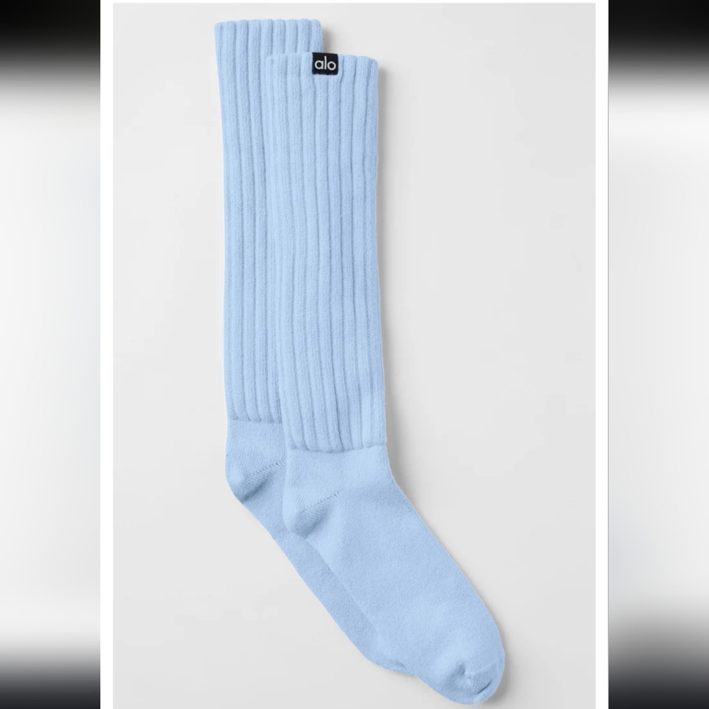 NWT alo Yoga Unisex Scrunch Socks Medium - Picture 2 of 6